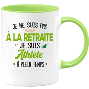 quotedazur - Mug Retraite Je Suis Athlète - Cadeau Humour Sport - Idée Cadeau Retraite Original Athlétisme - Tasse Athlète - Départ Retraite Anniversaire Ou Noël