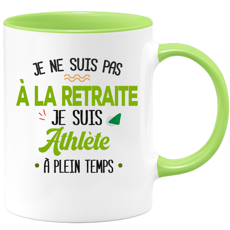 quotedazur - Mug Retraite Je Suis Athlète - Cadeau Humour Sport - Idée Cadeau Retraite Original Athlétisme - Tasse Athlète - Départ Retraite Anniversaire Ou Noël