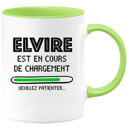 quotedazur - Mug Elvire Est En Cours De Chargement Veuillez Patienter - Cadeau Elvire Prénom Femme Personnalisé - Cadeau Annniversaire Noël Adolescent Collègue