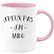 quotedazur - Mug Je Peux Pas J'ai Iaido - Cadeau Humour Sport - Idée Cadeau Original - Tasse Iaido - Idéal Pour Anniversaire Ou Noël