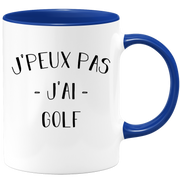 quotedazur - Mug Je Peux Pas J'ai Golf - Cadeau Humour Sport - Idée Cadeau Original - Tasse Golf - Idéal Pour Anniversaire Ou Noël
