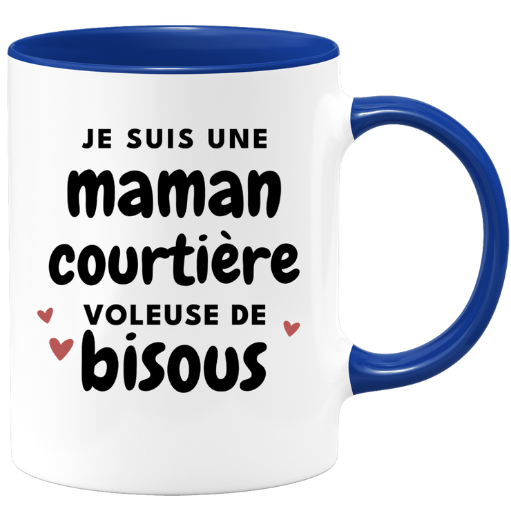 quotedazur - Mug I Am A Broker Mom Thief Of Kisses - Original Mother's Day Gift - Gift Idea For Mom Birthday - Gift For Future Mom Birth