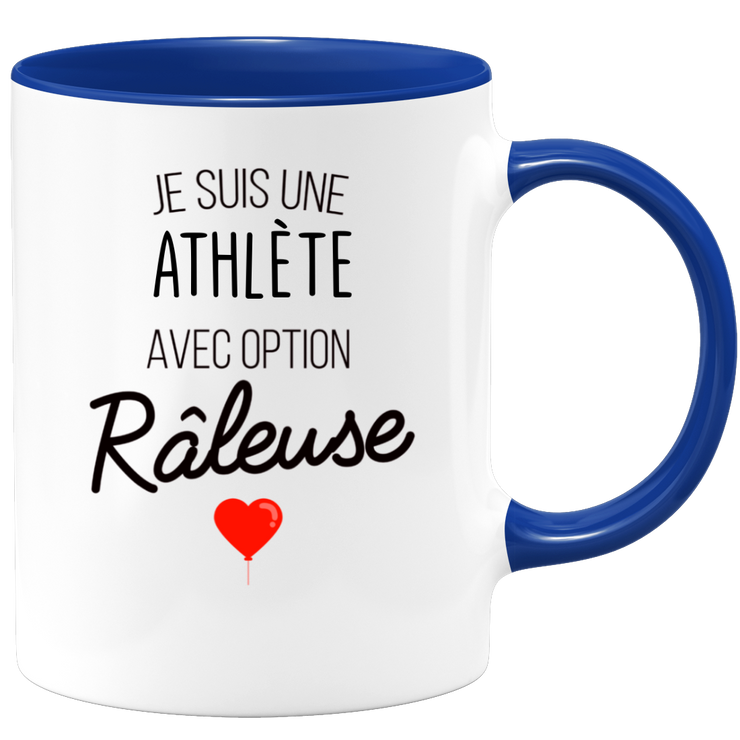 quotedazur - Mug Je Suis Une Athlète Avec Option Râleuse - Cadeau Idéal Pour Athlète - Cadeau Personnalisé Pour Femme - Cadeau Original Pour Anniversaire Ou Noël