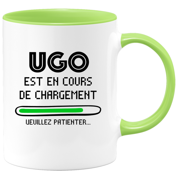quotedazur - Mug Ugo Est En Cours De Chargement Veuillez Patienter - Cadeau Ugo Prénom Homme Personnalisé - Cadeau Annniversaire Noël Adolescent Collègue