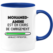 quotedazur - Mug Mohamed-Amine Est En Cours De Chargement Veuillez Patienter - Cadeau Mohamed-Amine Prénom Homme Personnalisé - Cadeau Annniversaire Noël Adolescent Collègue