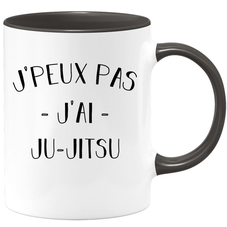 quotedazur - Mug Je Peux Pas J'ai Ju jitsu - Cadeau Humour Sport - Idée Cadeau Original - Tasse Ju jitsu - Idéal Pour Anniversaire Ou Noël