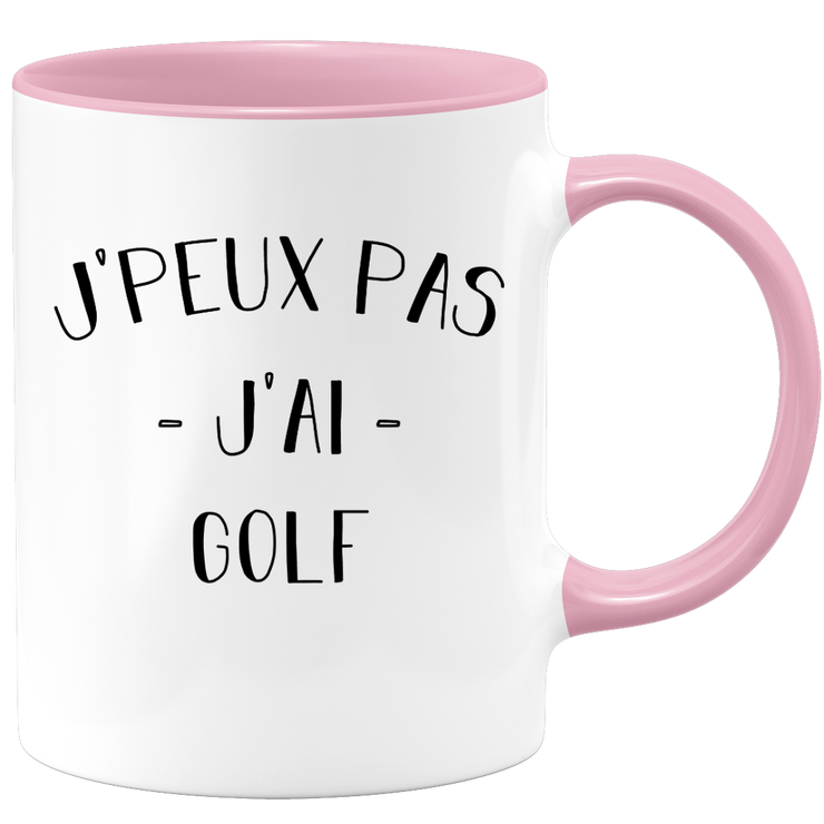 quotedazur - Mug Je Peux Pas J'ai Golf - Cadeau Humour Sport - Idée Cadeau Original - Tasse Golf - Idéal Pour Anniversaire Ou Noël