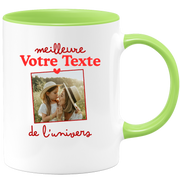 Mug photo personnalisée meilleure de l'univers pour femme - Métier famille prénom couple parent