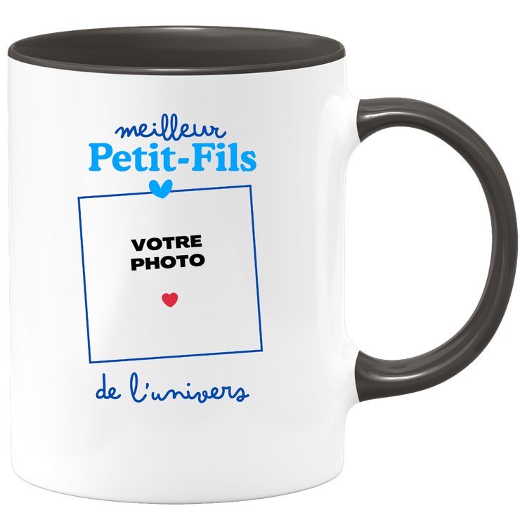 Mug Meilleur Petit-fils de l'univers - Mug personnalisé avec photo famille