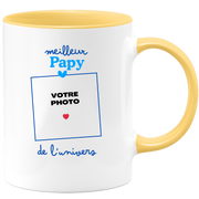 Mug Meilleur Papy de l'univers - Mug personnalisé avec photo famille
