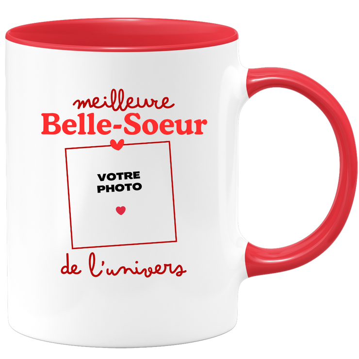 Mug Meilleure Belle-soeur de l'univers - Mug personnalisé avec photo famille