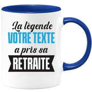 Mug personnalisable La Légende a pris sa retraite
