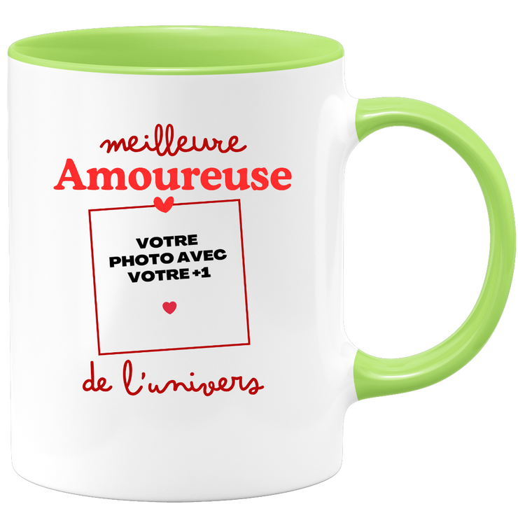 Mug Meilleure Amoureuse de l'univers - Mug personnalisé avec photo couple