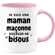 quotedazur - Mug I'm a kiss-stealing mason mom - Original Mother's Day gift - Gift idea for mom's birthday - Gift for mother-to-be birth