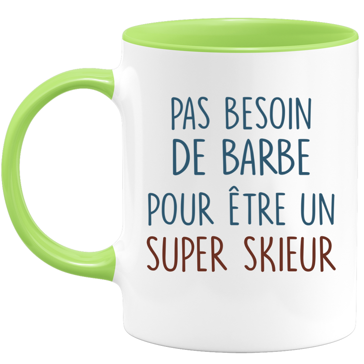 Mug pas besoin de barbe pour être un super Skieur