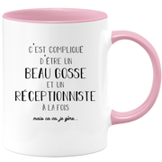 Mug compliqué d'être un beau gosse et un Réceptionniste à la fois mais ça va je gère