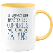 Funny funny 18th birthday mug - 18th birthday gift mug Man Woman Humor Original