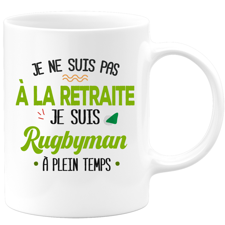 quotedazur - Mug Retraite Je Suis Rugbyman - Cadeau Humour Sport - Idée Cadeau Retraite Original Rugby - Tasse Rugbyman - Départ Retraite Anniversaire Ou Noël