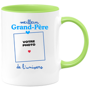 Mug Meilleur Grand-père de l'univers - Mug personnalisé avec photo famille