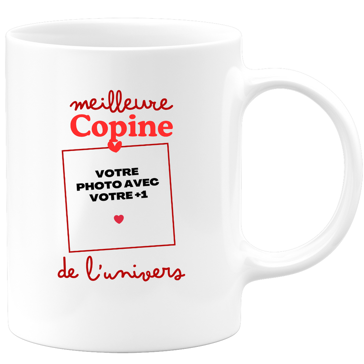 Mug Meilleure Copine de l'univers - Mug personnalisé avec photo couple