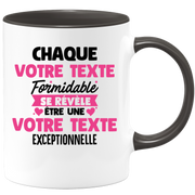 Mug personnalisable Chaque femme formidable se révèle être exceptionnelle - Annonce naissance Nouveau Poste