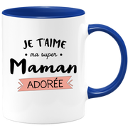 quotedazur - I Love You Super Mom Mug - Original Mom Gift - Gift Idea For Mom Birthday - Gift For Young Or Future Mom Following A Birth