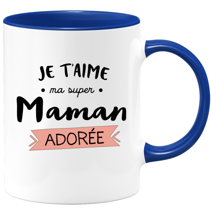 quotedazur - I Love You Super Mom Mug - Original Mom Gift - Gift Idea For Mom Birthday - Gift For Young Or Future Mom Following A Birth