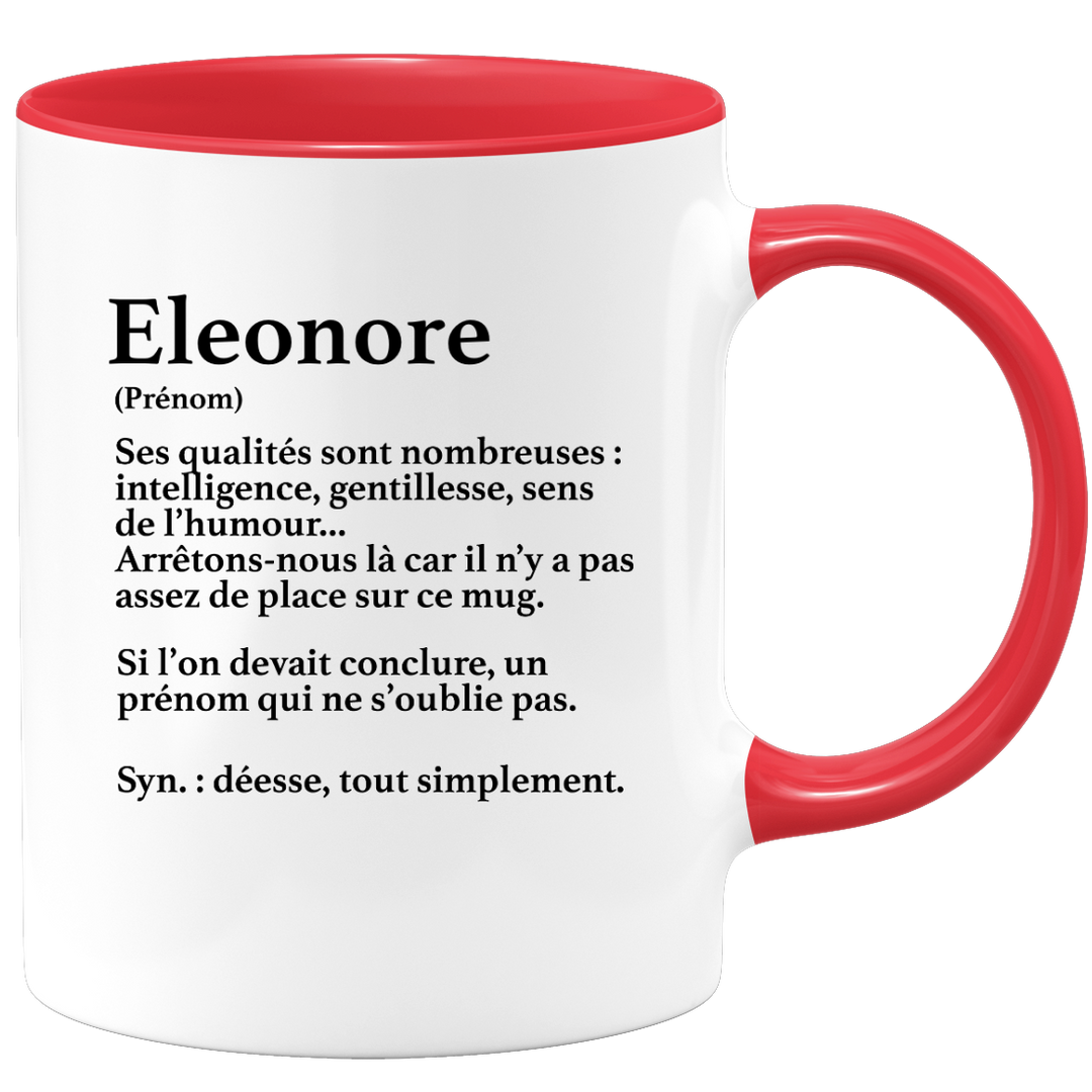 Mug Prénom Eleonore Compliqué D'Être Une Princesse Et Une