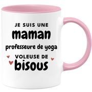 quotedazur - Mug I'm A Yoga Teacher Mom Thief Of Kisses - Original Mother's Day Gift - Gift Idea For Mom Birthday - Gift For Future Mom Birth