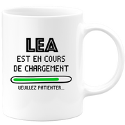 Mug Lea Is Loading Please Wait - Personalized Lea First Name Woman Gift