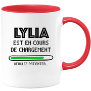 quotedazur - Mug Lylia Est En Cours De Chargement Veuillez Patienter - Cadeau Lylia Prénom Femme Personnalisé - Cadeau Annniversaire Noël Adolescent Collègue