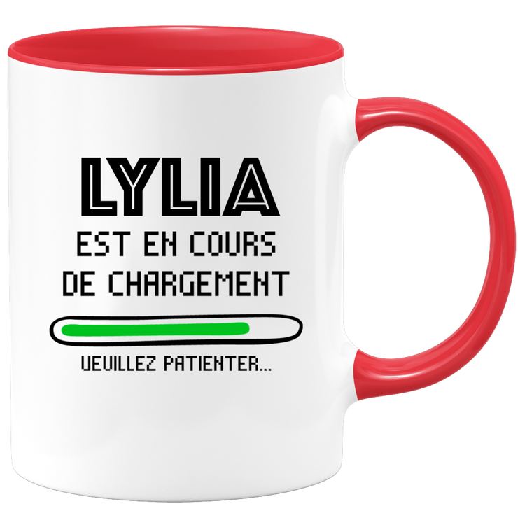 quotedazur - Mug Lylia Est En Cours De Chargement Veuillez Patienter - Cadeau Lylia Prénom Femme Personnalisé - Cadeau Annniversaire Noël Adolescent Collègue