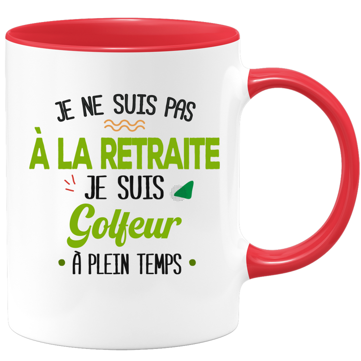 quotedazur - Mug Retraite Je Suis Golfeur - Cadeau Humour Sport - Idée Cadeau Retraite Original Golf - Tasse Golfeur - Départ Retraite Anniversaire Ou Noël