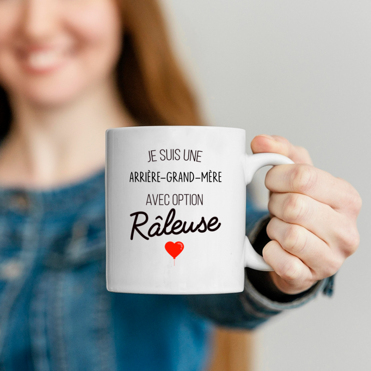 quotedazur - Mug Je Suis Une Arrière-grand-mère Avec Option Râleuse - Cadeau Idéal Pour Arrière-grand-mère - Cadeau Personnalisé Pour Femme - Cadeau Original Pour Anniversaire Ou Noël