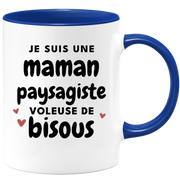 quotedazur - Mug I'm A Landscaper Mum Who Steals Kisses - Original Mother's Day Gift - Gift Idea For Mom's Birthday - Gift For Future Mom Birth
