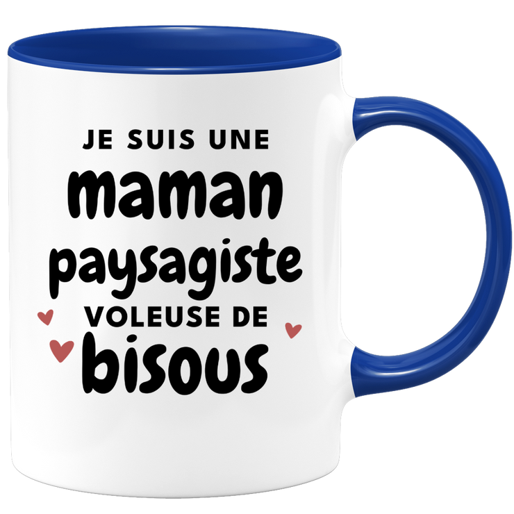 quotedazur - Mug I'm A Landscaper Mum Who Steals Kisses - Original Mother's Day Gift - Gift Idea For Mom's Birthday - Gift For Future Mom Birth