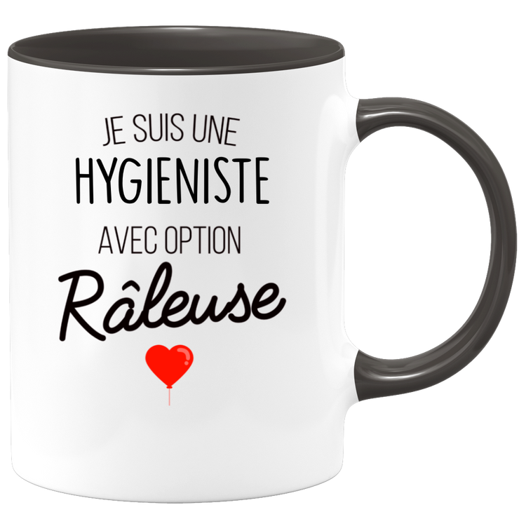 quotedazur - Mug Je Suis Une Hygiéniste Avec Option Râleuse - Cadeau Idéal Pour Hygiéniste - Cadeau Personnalisé Pour Femme - Cadeau Original Pour Anniversaire Ou Noël