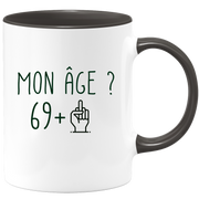 quotedazur - Mug Anniversaire 70 ans Doigt Honneur Rigolo Drôle - Tasse Fun Idée Cadeau Anniversaire 70 ans Homme Femme Humour Original