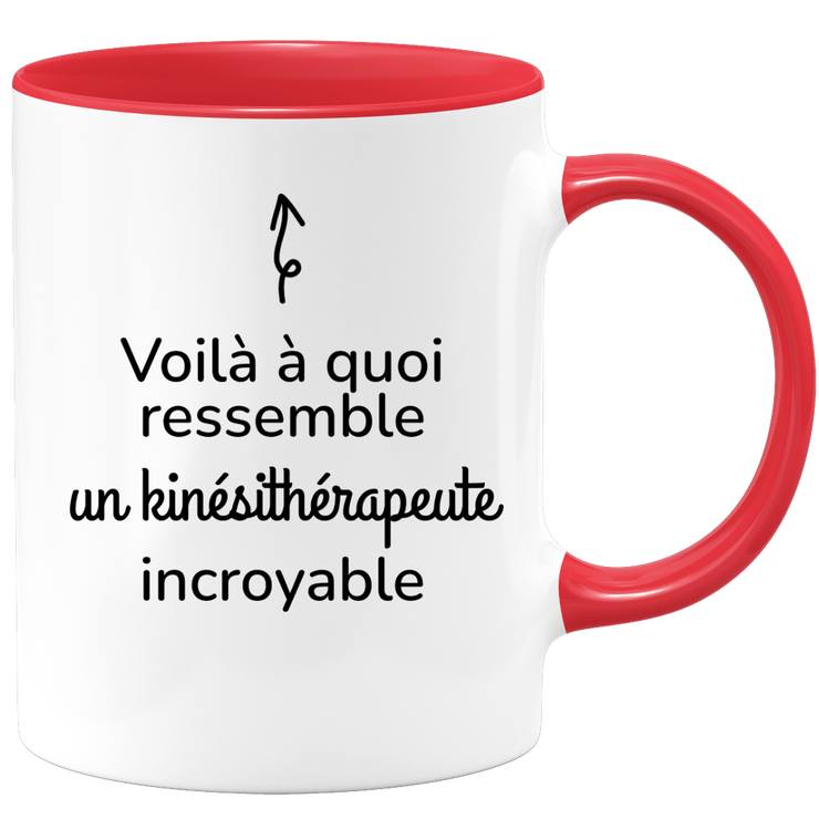 quotedazur - Mug Voilà à Quoi Ressemble Un Kinésithérapeute Incroyable - Cadeau Kinésithérapeute - Idée Cadeau Anniversaire - Idée Pour Une Attention Originale Kinésithérapeute