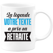 Mug personnalisable La Légende a pris sa retraite