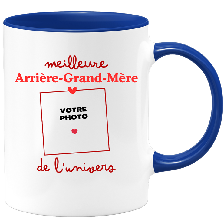 Mug Meilleure Arrière-grand-mère de l'univers - Mug personnalisé avec photo famille