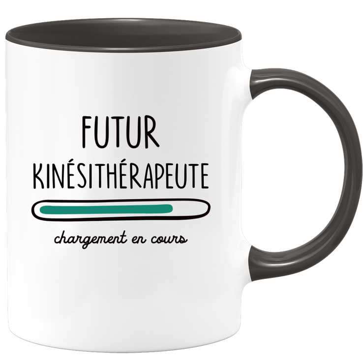 quotedazur - Mug Futur Kinesitherapeute Chargement En Cours - Cadeau Humour Métier Travail  - Idée Cadeau Kinesitherapeute Pot De Départ Chef Mutation - Tasse Cadeau Noël Bureau