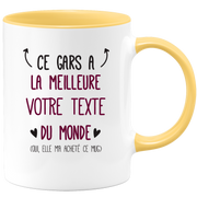 Mug personnalisable ce gars a la meilleure femme du monde