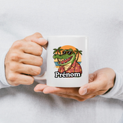 Mug Crocodile Retraité Personnalisé - Personnalisable Ajoutez un Prénom