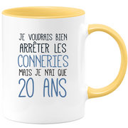 Funny funny 20th birthday mug - 20th birthday gift mug Man Woman Humor Original