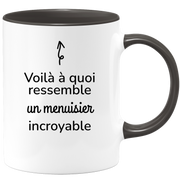 quotedazur - Mug Voilà à Quoi Ressemble Un Menuisier Incroyable - Cadeau Menuisier - Idée Cadeau Anniversaire - Idée Pour Une Attention Originale Menuisier