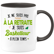 quotedazur - Mug Retraite Je Suis Basketteur - Cadeau Humour Sport - Idée Cadeau Retraite Original Basket-Ball - Tasse Basketteur - Départ Retraite Anniversaire Ou Noël