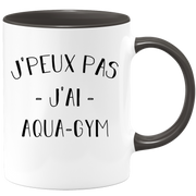 quotedazur - Mug Je Peux Pas J'ai Aqua gym - Cadeau Humour Sport - Idée Cadeau Original - Tasse Aqua gym - Idéal Pour Anniversaire Ou Noël