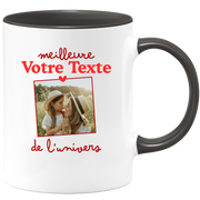 Mug photo personnalisée meilleure de l'univers pour femme - Métier famille prénom couple parent