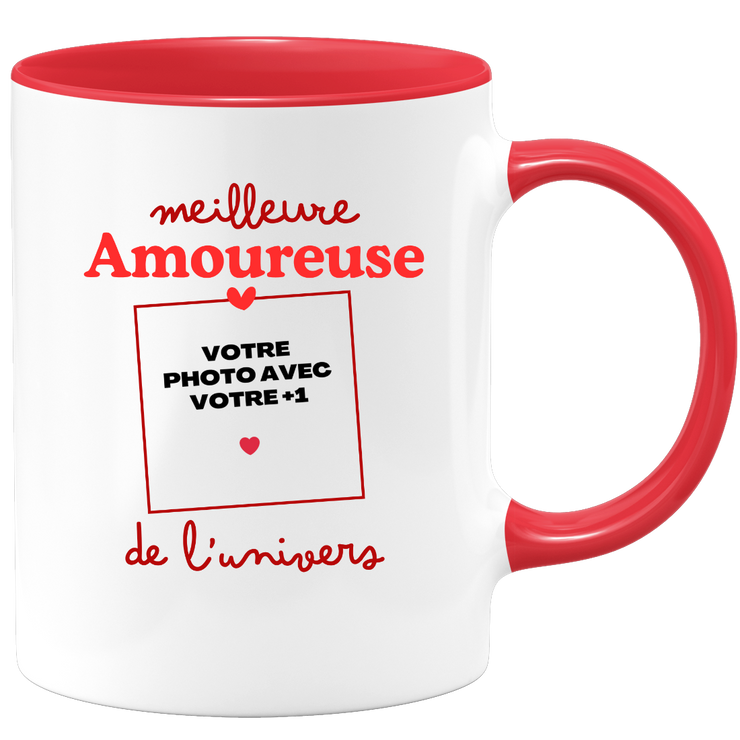 Mug Meilleure Amoureuse de l'univers - Mug personnalisé avec photo couple
